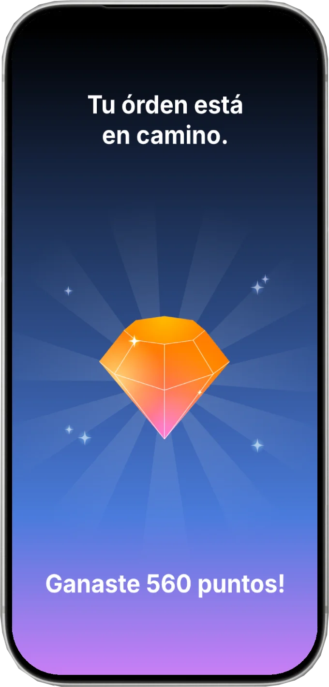 Sistema de puntos y recompensas para delivery